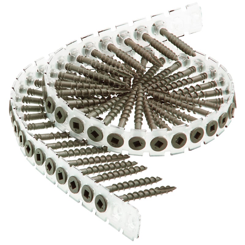 Senco 08D175W DuraSpin #8 x 1-3/4-inch, Decking and Dock Collated Screw, 1,000 Ct. - Image 1